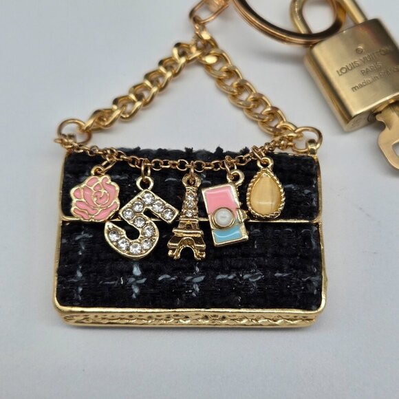 100% Auth Louis Vuitton Lock & Key with unbranded Bagcharm, Keycharm, Keychain - Picture 5 of 5